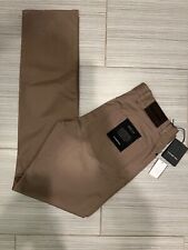 Ermenegildo Zegna 5 pocket cotton jean style pants, lt. brown, size 35, new/tags picture