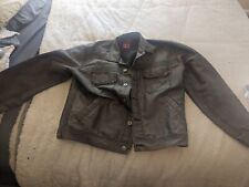 Rare Vintage JNCO jeans Jacket L Denim Silver/Gray Very Cool Retro, One Owner. picture