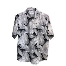 Tommy Bahama Coast Jungle Bay Carbon Grey Short Sleeve Camp Floral $140 picture