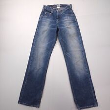 Vintage Silver Straight Jeans Womens 29 x 34 (Actual 26 x 33