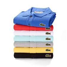 Men's Lacoste Mesh Short Sleeve Polo L1212 Slim Fit Button-Down T-shirt S-3XL picture