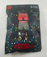 Swag Novelty Christmas Holiday 3- Pairs Boxer Briefs Mens Underwear S,M,L,XL picture