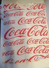 VTG Single Stitch Coca Cola Tee Shirt Made In USA 1980s Size Med Cotton  picture