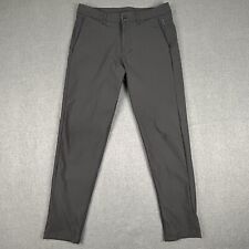 Lululemon Commission Pants Mens Size 32x32 Black Slim LM5439SE Business Casual picture