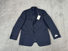 NWT Joseph Aboudd Suit Jacket 46 L Blue Modern Slim Fit Birds Eye Business $399 picture