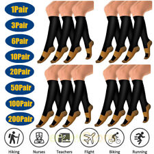 Wholesale Copper Compression Socks 20-30mmHg Graduated Support Mens Womens XXL picture