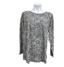Lucky Brand OLIVE MULTI Women's Floral Print Long Sleeve T-Shirt, US 3X picture