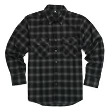 YAGO Men's Casual Plaid Flannel Long Sleeve Button Up Shirt Black/H1 (S-5XL)  picture