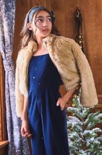 Janie And Jack Tan Faux Fur Bomber Coat picture