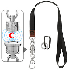 EDO GOT Magnetic Keychain Quick Release Keyring with Leather Lanyard Carabiner picture