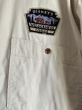 Vintage Walt Disney Wilderness Lodge Button Up Shirt Size LARGE Mickey Inc. Rare picture
