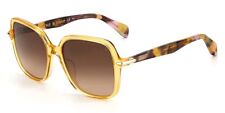 rag and bone 1048GS Sunglasses - Ochre Brown Gradient Square 55mm New and Authen picture