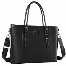 Mosiso Women PU Leather Zipper Tote Bag 15 16 inch Messenger Satchel Handbag picture