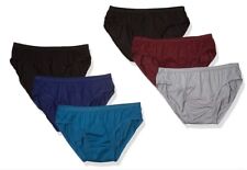 Men's HANES 3 OR 6 Bikini Briefs Solid No Fly Premium Cotton Underwear picture