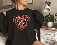 Mickey Mouse Ear Heart Sweatshirt Disneyland Tour Hoodie Family Trip Sweatshirt picture