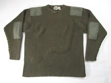 Vintage R&R Sears Sweater Mens Large 42-44 Green Knit Patches Cotton Heavyweight picture