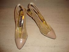 STUNNING & SUPER RARE NEW $795 PERFORATED WALTER STEIGER HEELS / PUMPS picture