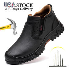 Mens Composite Toe Safety Shoes Indestructible Work Boots Waterproof Shoes Black picture