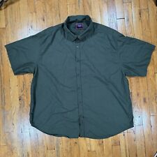 Six Lincoln Shirt Mens Size 4XL Green Polka dot pattern Button Up Short Sleeve picture