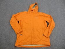 Marmot Jacket Mens Adult Large Orange Outdoors Lightweight Rain Hooded Coat Zip picture