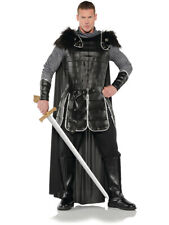 Men's Medieval King Of The North Black Knight Armor Costume picture
