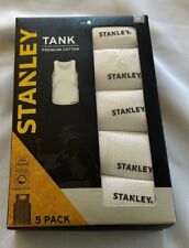 Stanley Tank Top Mens Medium White 5 Pack picture