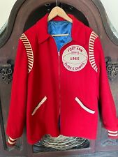 Men’s Vintage 1965 “Fort Ann Class E Champs” Butwin Basketball Jacket Size 40 picture