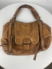 KOOBA Rustic Brown Distressed Leather Slouchy Handbag picture
