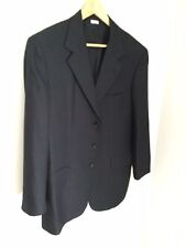 Brioni Mens Size 42S Black Solid 3 Button Italy Blazer Wool Silk Blend Soft Mint picture