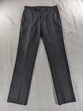 Sandro Pants Men EUR 38 US 32x31 Black Slim Fit Dress Pants Flat Front Straight picture