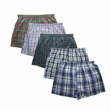 3 Pack Boxer Shorts Men Trunk Plaid Checker Trunk Shorts Underwear Lot Cotton  picture