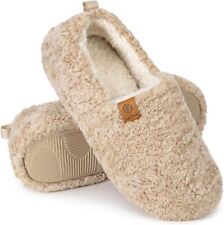 EverFoams Women's Soft Curly Comfy Full Slippers Memory Foam Lightweight House S picture