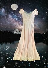 Ro Jene Nightgown Goddess 1940’s Bias Cut Lingerie Dress Full Len. Vintage 38 ** picture
