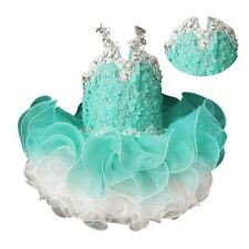 Jenniferwu Toddler Girls Halter Pageant Cupcake Dresses Baby Short Ball Gowns picture