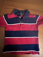Polo Ralph Lauren Toddler Boys 2T Polo Shirt - Red and Blue striped picture