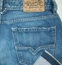 *HOT AUTHENTIC Men's DIESEL LARKEE 8XR STRAIGHT BUTTON X-LONG Denim Jeans 34 x36 picture