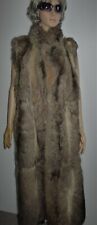 REDUCED Soft,warm vtge long greyish brown opossum vest ,in excellent condition picture