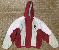 Vintage 90s Washington State Cougars WSU NCAA Hooded Starter Jacket Size Medium picture