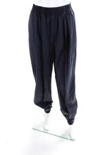 Adeam Womens Pleated Jogger Navy/White Size L picture