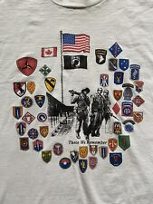Vintage POW MIA Shirt Single Stitch These We Remember Screen Stars Made In USA picture
