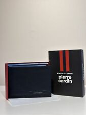 Men's Pierre Cardin Bi-Fold Genuine Italian Leather Wallet - Black Original New picture