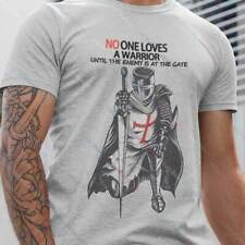 Crusader Cross Knights Templar Men's T-shirt Christian Warrior Of God Tee Shirt picture