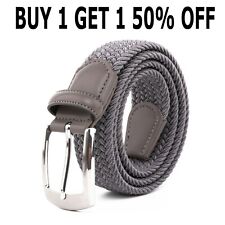 Elastic Fabric Braided Belt,Enduring Stretch Woven Belt for Unisex Men/Women/Jun picture