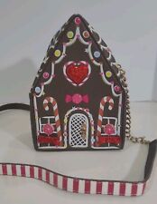 Betsey Johnson Home Sweet Gingerbread  House Crossbody Bag Purse picture
