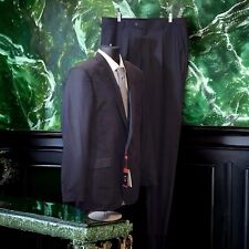 CARLO LUSSO 150 Performance Solid Gray 2 Button Mens 44R, 38W 2 Piece Suit - NWT picture