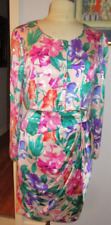 AJ BARI Gorgeous Vintage Silk Dress w/Matching Sequined Jacket Sz 12 picture