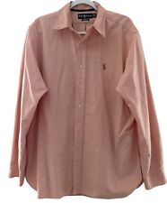 Polo Ralph Lauren mens dress shirt XL Light Pink Peach picture