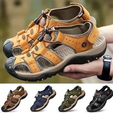 New Mens Genuine Leather Wading Sandals Summer Beach Casual Walking Hiking Shoes picture