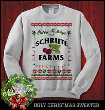 Schrute Farms Happy Holidays The Office Dwight Sweatshirt Ugly Christmas Beets picture