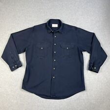 Vintage C.C. Filson Co. Shirt Mens Size XL Navy Blue Long Sleeve Heavy Shacket picture